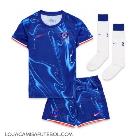 Camisa de Futebol Chelsea Cole Palmer #20 Equipamento Principal Infantil 2024-25 Manga Curta (+ Calças curtas)